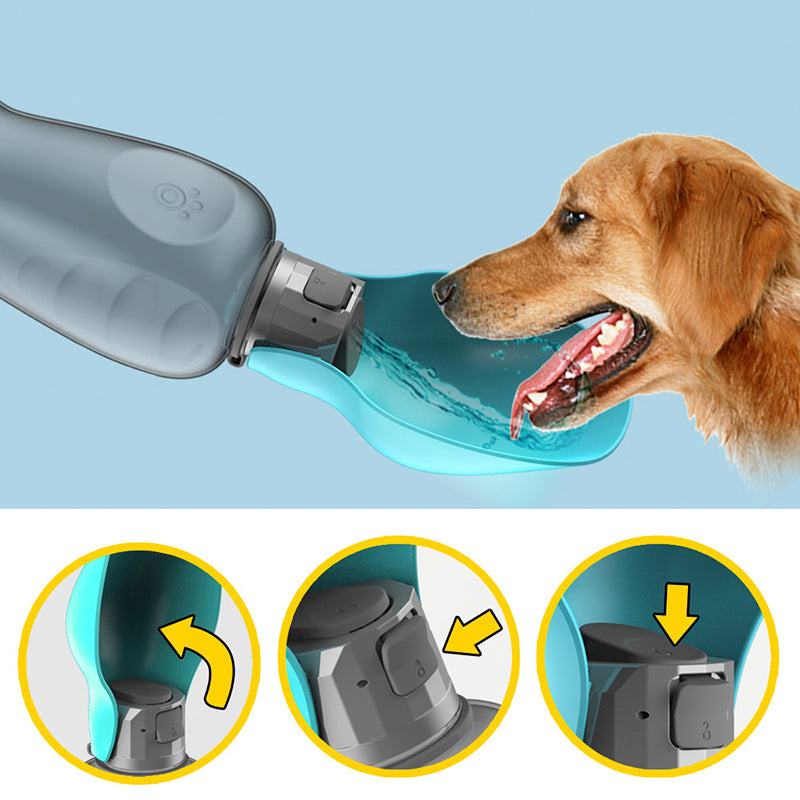 800Ml Dogs Water Bottle Portable High Capacity